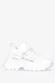 Białe sneakersy na platformie damskie buty sportowe sznurowane casu bl322p