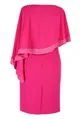 Różowa sukienka z szyfonową narzutką ABIGAIL