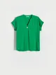 Bluzka z wiskozy - Zielony