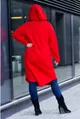 Czerwony płaszczyk dresowy plus size ARJA