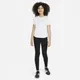 Koszulka treningowa z krótkim rękawem dla dużych dzieci (dziewcząt) Nike Dri-FIT One - Biel