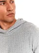 Sweter strukturalny z kapturem
