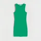 Bawełniana sukienka mini - Zielony
