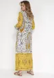 Biało-Żółta Sukienka Phelamia