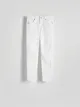 Jeansy o fasonie push up, wykonane z bawełny z dodatkiem elastycznych włókien. - biały