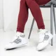 Białe damskie wysokie sneakersy sportowe Xosa - Obuwie - Biały