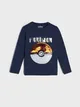 Koszulka z cekinami Pokémon - Granatowy