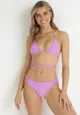 Fioletowe Bikini z Cienkimi Ramiączkami i Wiązaniem na Plecach Hannasa