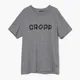Szary T-shirt z nadrukiem CROPP - Jasny szary