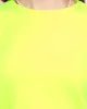 Neonowy żółty damski bawełniany sportowy komplet dresowy - Odzież - Żółty || Neonowy