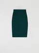 Elegancka, dopasowana spódnica uszyta z materiału zawierającego delikatną dla skóry wiskozy. - zielony