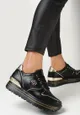 Czarne Sneakersy z Wkładką ze Skóry Naturalnej Artoire