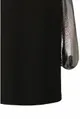 Czarna bluzka hiszpanka ze srebrnymi rękawami - KAYLA