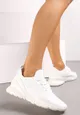 Białe Buty Sportowe z Perforowaną Siateczką Rafani