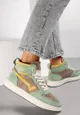 Zielono-Beżowe Sneakersy Espina