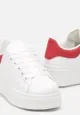 Biało-Czerwone Sneakersy na Platformie Blari