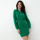 Zielona sukienka mini o prostym kroju - Zielony