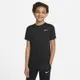 Koszulka treningowa dla dużych dzieci (chłopców) Nike Dri-FIT Miler - Czerń