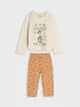 Bawełniana, dwucześciowa piżama z nadrukiem Chudego z Toy Story. - beżowy