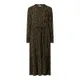MOSS COPENHAGEN Sukienka midi ze wzorem w zebrę model ‘Calie’