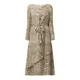 BOSS Sukienka midi z mieszanki wiskozy i jedwabiu model ‘Driella’