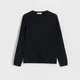 Bawełniany sweter - Czarny
