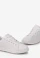 Białe Buty Sportowe przed Kostkę z Wiązaniem Julieza
