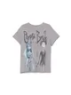 Szary t-shirt oversize Corpse Bride
