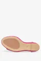 Fuksjowe sandały skórzane damskie espadryle na ozdobnym koturnie produkt polski casu 2339