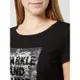 comma T-shirt z dwustronnymi cekinami