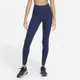 Damskie legginsy ze średnim stanem Nike One Luxe - Niebieski
