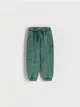 Dresowe spodnie typu jogger, wykonane z przyjemnej w dotyku dzianiny z bawełną. - ciemny turkus