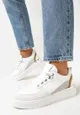Białe Sneakersy z Kolorowymi Wstawkami Fulvio