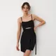 Sukienka mini z wycięciem - Czarny