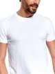 T-shirt krótki rękaw męski gładki, z fakturą