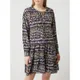 BOSS Casualwear Sukienka z mieszanki wiskozy i jedwabiu model ‘Deffei’