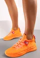 Pomarańczowe Buty Sportowe przed Kostkę na Grubej Podeszwie Consuelo