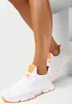 Biało-Pomarańczowe Buty Sportowe Feliko