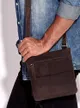 Skórzana saszetka męska torba na ramię listonoszka