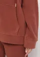 Brązowy 2-częściowy Komplet Dresowy z Bluzą i Spodniami Hypandra