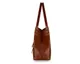 Skórzana torba damska shopper Vitoria FL18 brązowa vintage