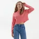 Krótki sweter - Różowy