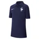 Koszulka piłkarska polo dla dużych dzieci FFF - Niebieski