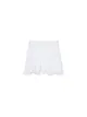 Biała spódniczka mini z falbankami