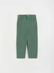 Bawełniane spodnie straight - Zielony