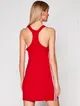 adidas Sukienka codzienna Racer B GN2879 Czerwony Slim Fit