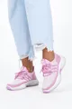 Różowe sneakersy damskie buty sportowe sznurowane casu 204-44p