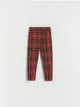 Spodnie o dopasowanym fasonie, wykonane z dzianiny z dodatkiem wiskozy. - czerwony