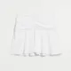 Biała spódnica mini z drapowaniem - Biały