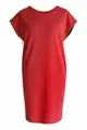 Czerwona sukienka z suwakami EDITH